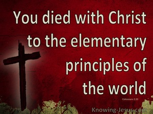 Colossians 2:20